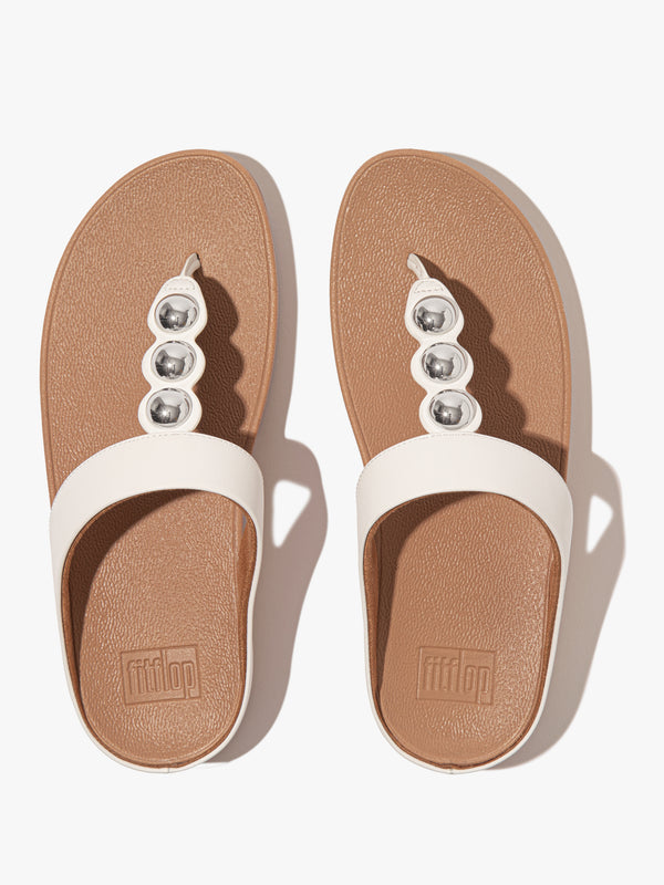 FITFLOP FF FINO MIRROR-DOME TOE POST
