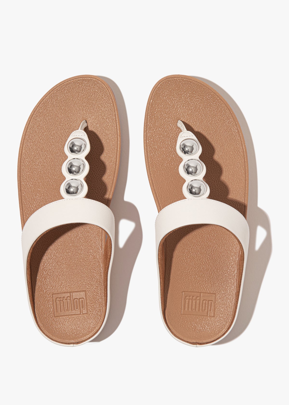 FITFLOP FF FINO MIRROR-DOME TOE POST