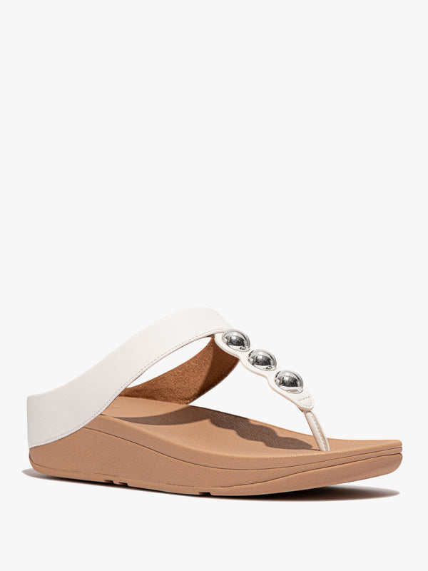 FITFLOP FF FINO MIRROR-DOME TOE POST