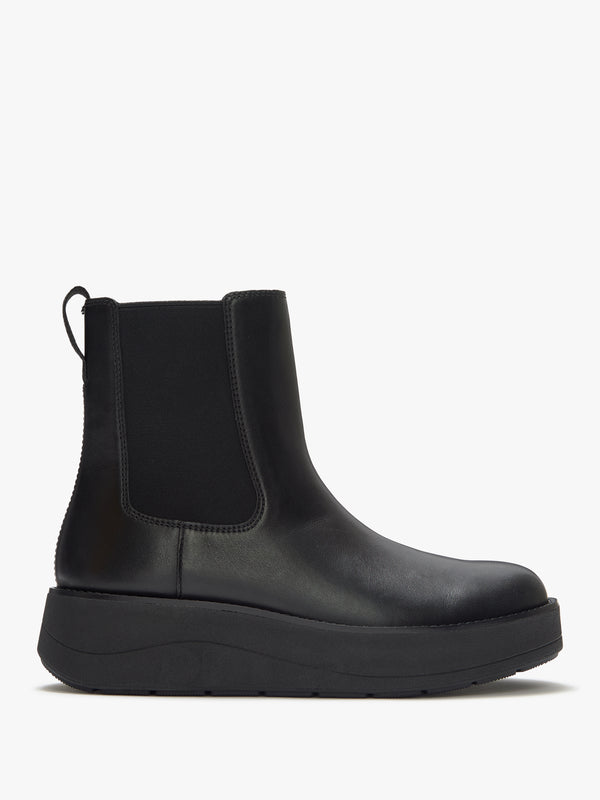 FitFlop GEN-FF Roam All Black Leather Chelsea Boots