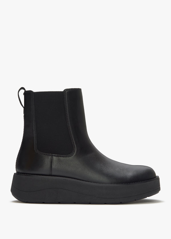 FitFlop GEN-FF Roam All Black Leather Chelsea Boots