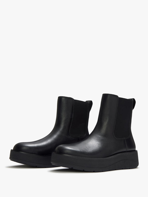 FitFlop GEN-FF Roam All Black Leather Chelsea Boots