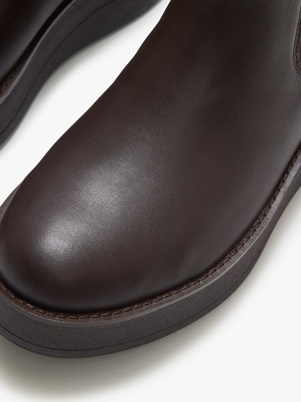 FitFlop GEN-FF Roam Chocolate Brown Leather Chelsea Boots