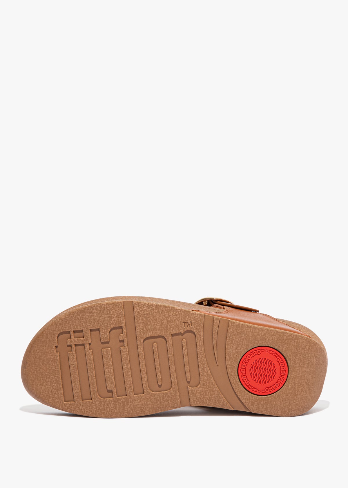 FitFlop Lulu Adjustable Leather Light Tan Toe Post Sandals
