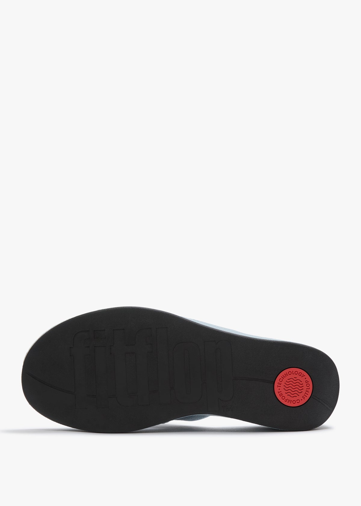 FitFlop Platform Light Denim Toe Post Wedge Sandals