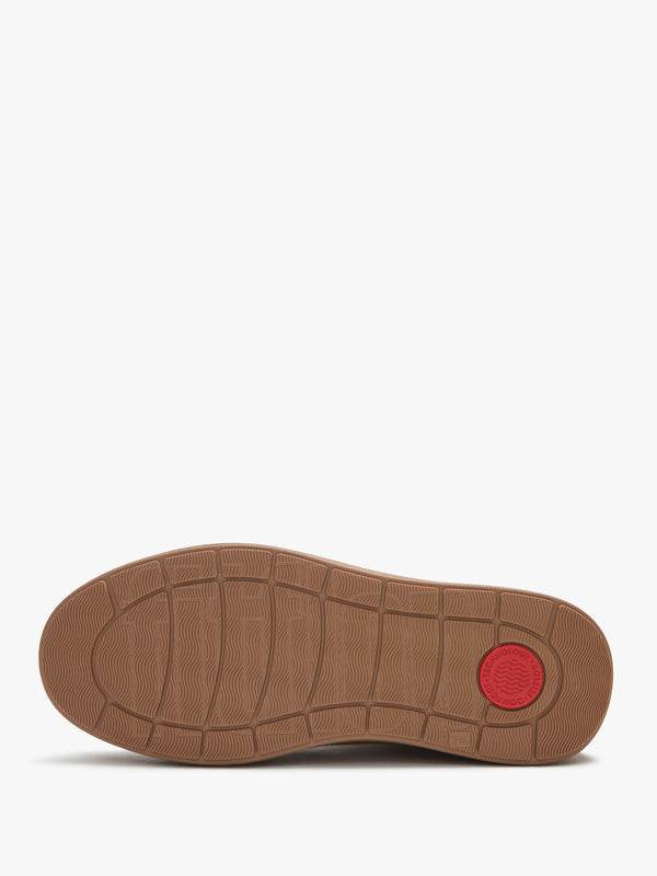 FitFlop GEN-FF Roam Beige Suede Knitted Collar Chelsea Boots
