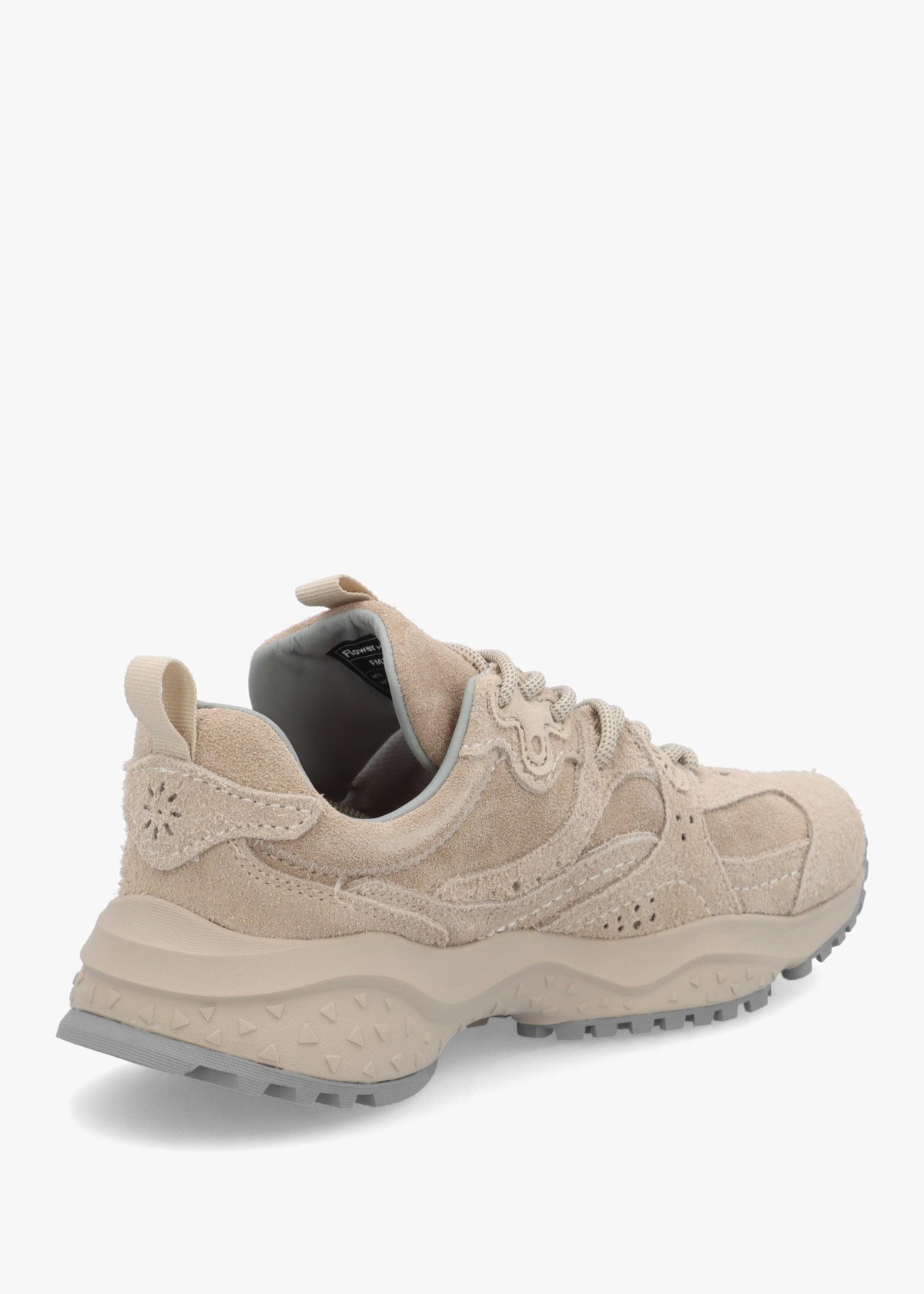 Flower Mountain Wave Beige Hairy Suede Trainers
