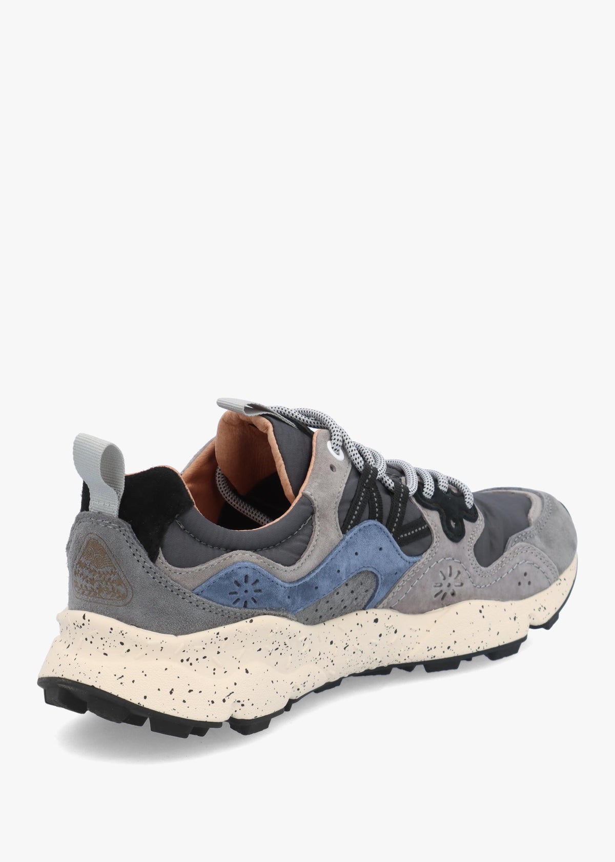 Flower Mountain Men’s Yamano 3 Dark Grey Navy Nylon & Suede Trainers