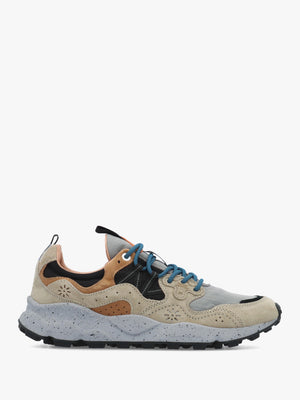 Men’s Yamano 3 Dark Beige Grey Black Suede & Nylon Trainers
