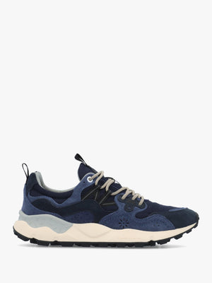 Flower Mountain Men’s Yamano 3 Blue Bluette Suede & Nylon Trainers