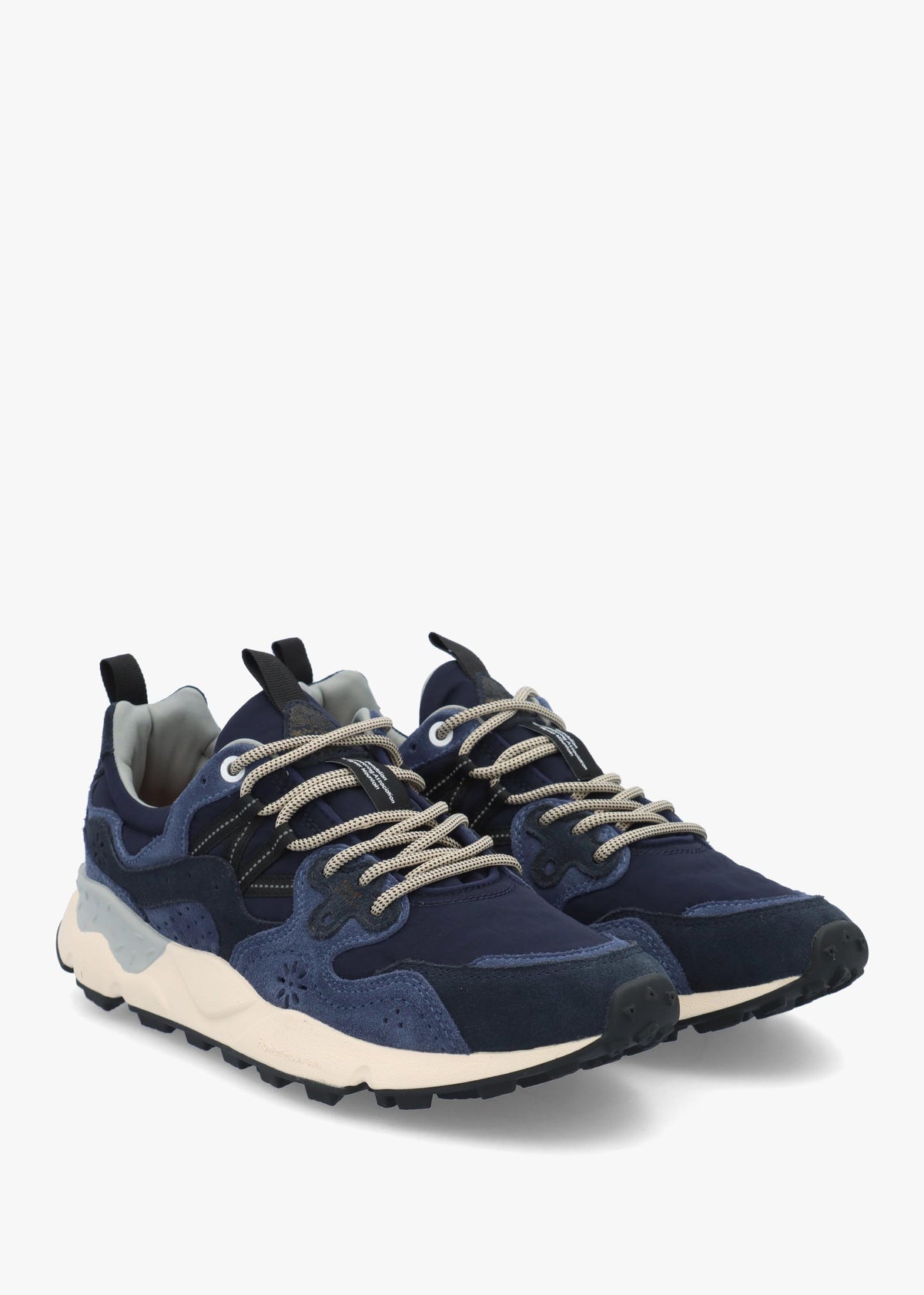 Flower Mountain Men’s Yamano 3 Blue Bluette Suede & Nylon Trainers