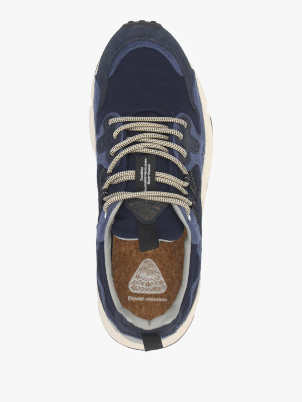 Flower Mountain Men’s Yamano 3 Blue Bluette Suede & Nylon Trainers