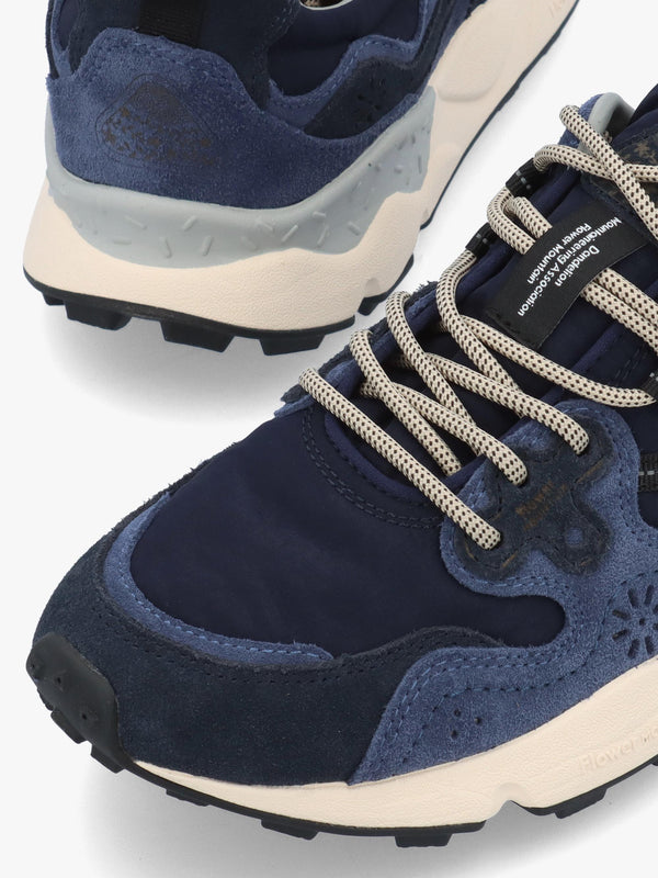 Flower Mountain Men’s Yamano 3 Blue Bluette Suede & Nylon Trainers