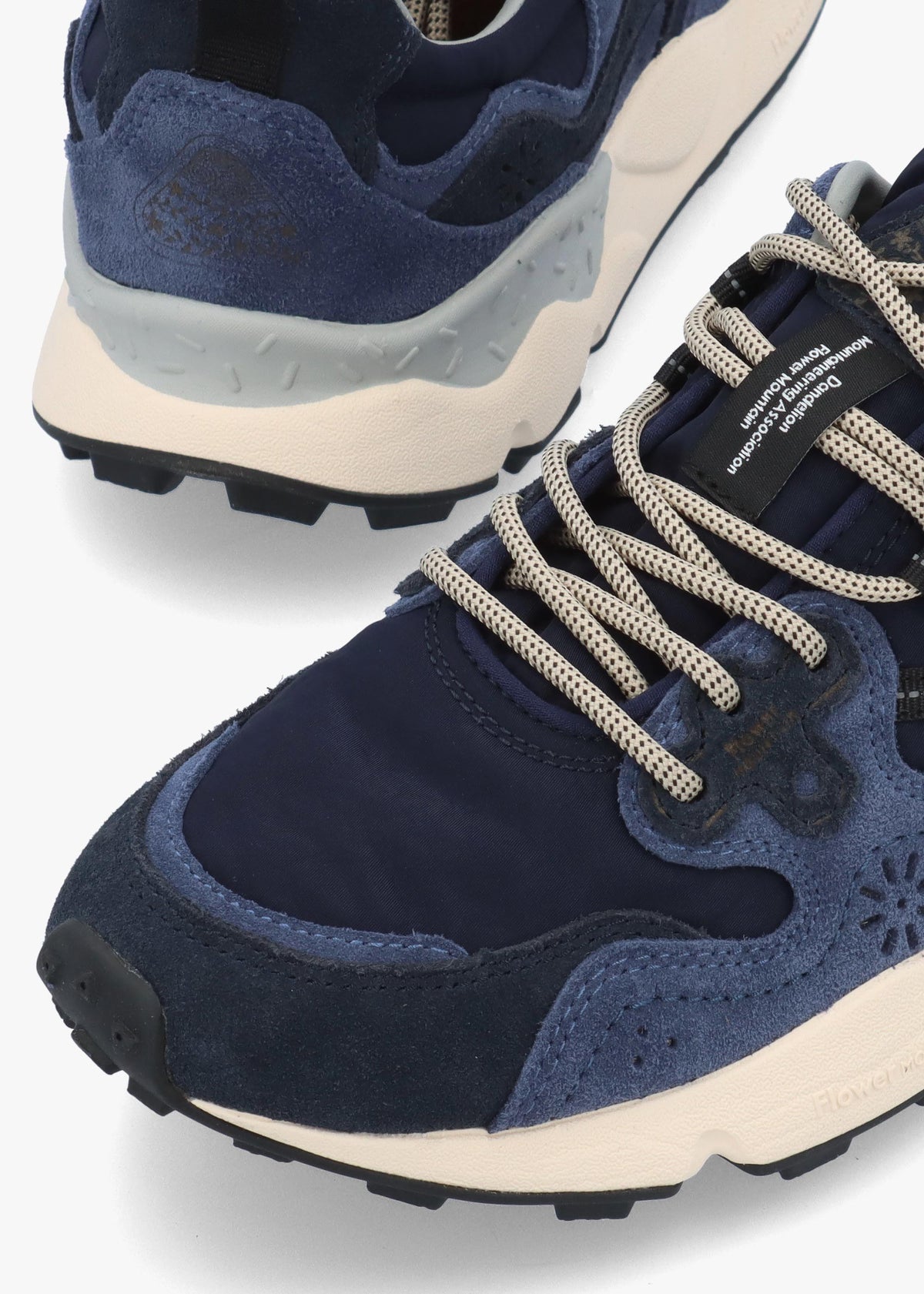 Flower Mountain Men’s Yamano 3 Blue Bluette Suede & Nylon Trainers
