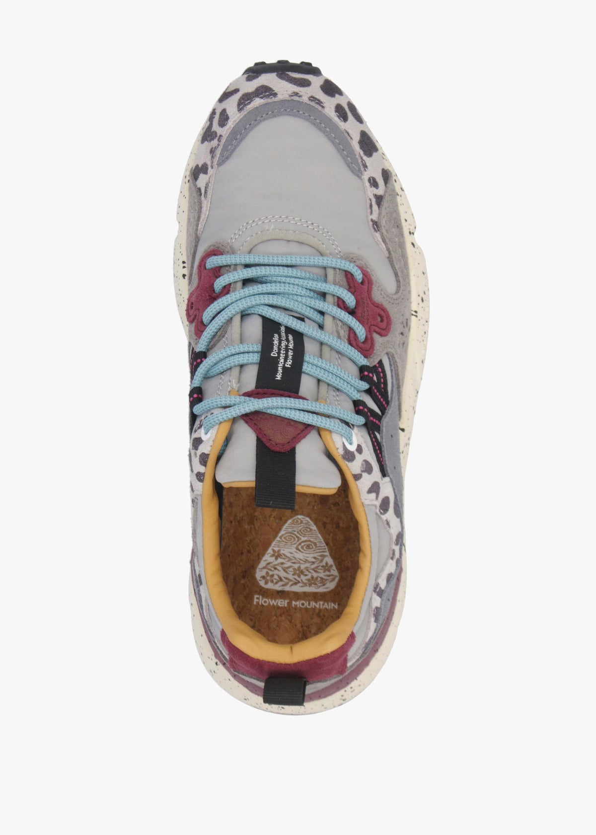 Flower Mountain Women's Yamano 3 Grey Black Dark Grey Suede & Nylon Trainers