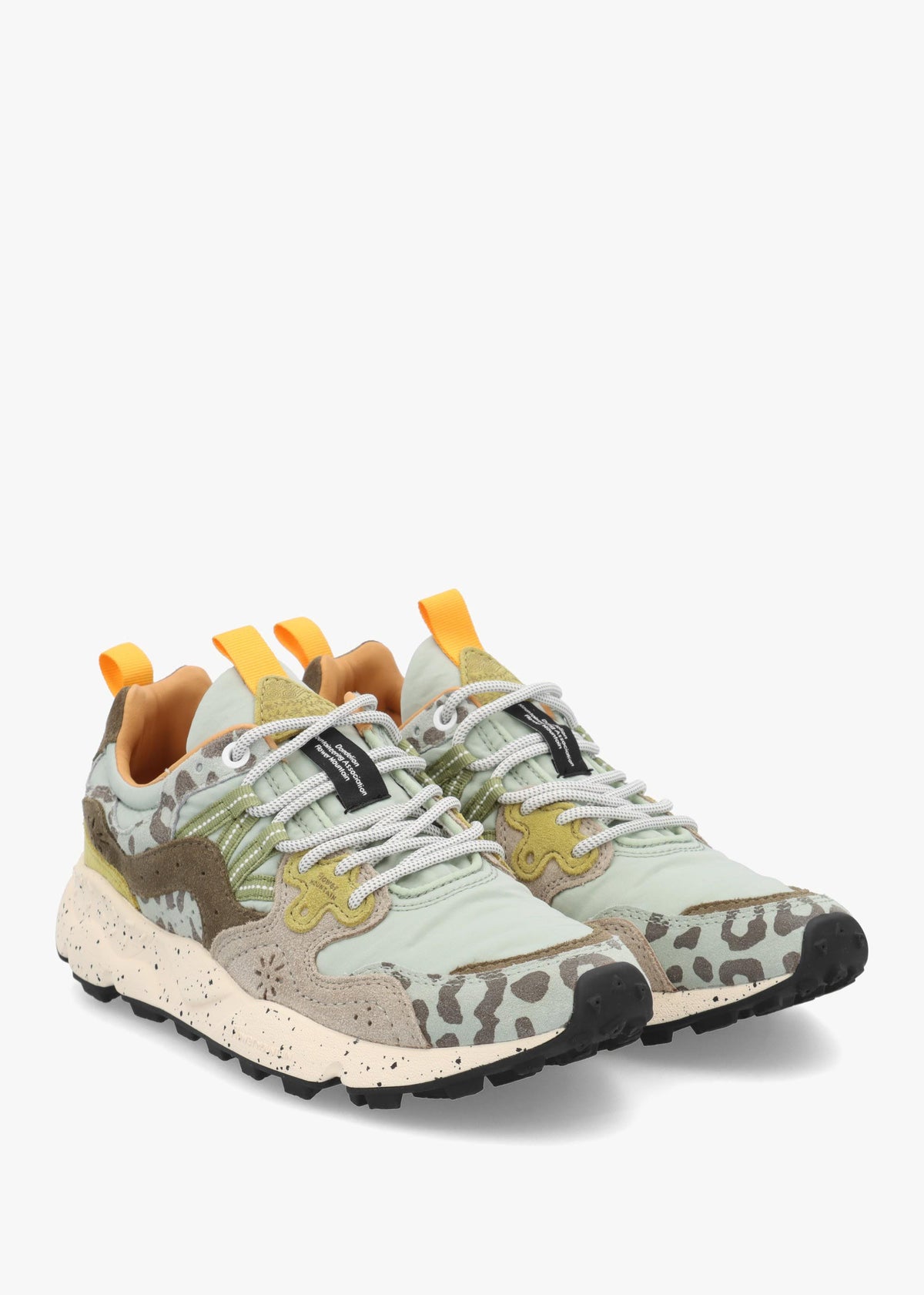 Flower Mountain Yamano 3 Oilve Brown Zucca Suede & Nylon Trainers