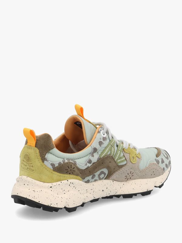 Flower Mountain Yamano 3 Oilve Brown Zucca Suede & Nylon Trainers