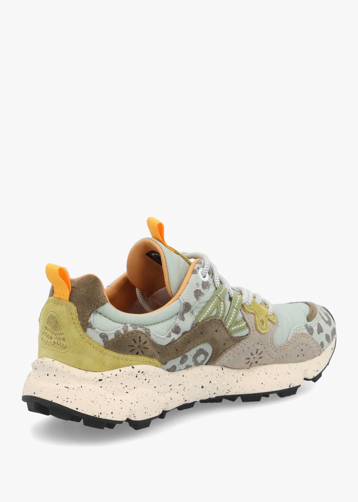 Flower Mountain Yamano 3 Oilve Brown Zucca Suede & Nylon Trainers
