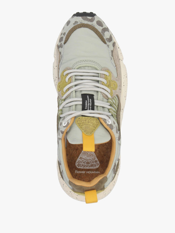 Flower Mountain Yamano 3 Oilve Brown Zucca Suede & Nylon Trainers