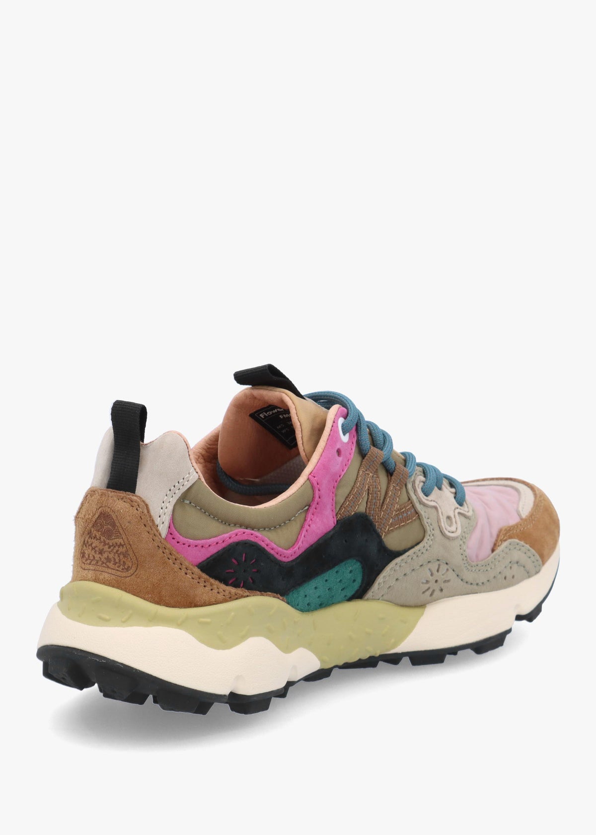 Flower Mountain Yamano 3 Light Brown Rose Taupe Suede & Nylon Trainers