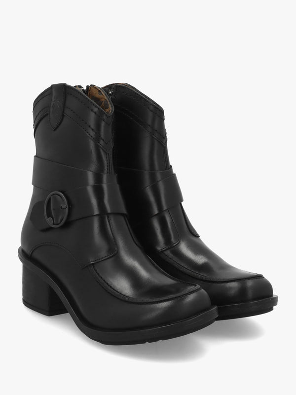 FLY CELK - Black Leather