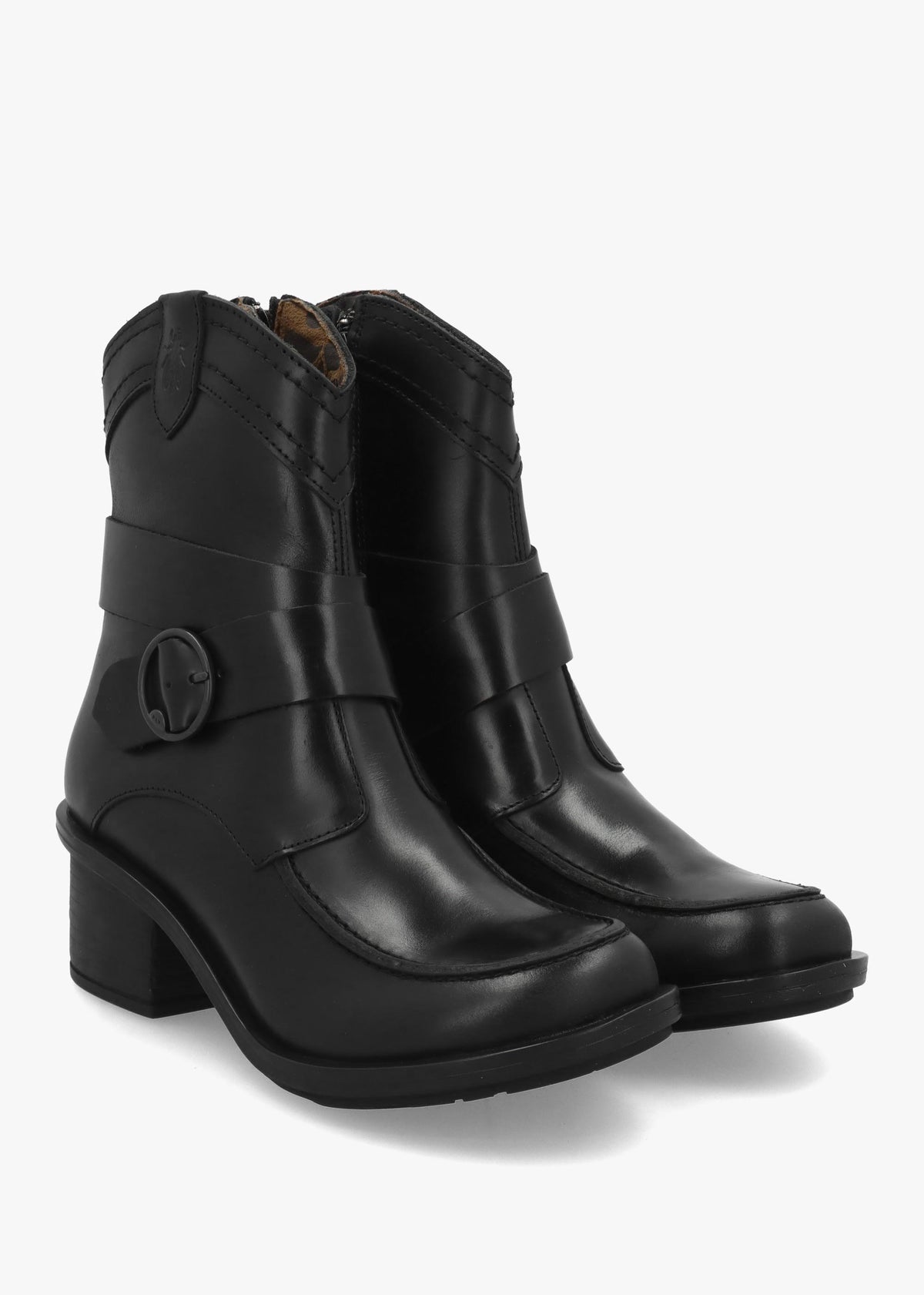 FLY CELK - Black Leather