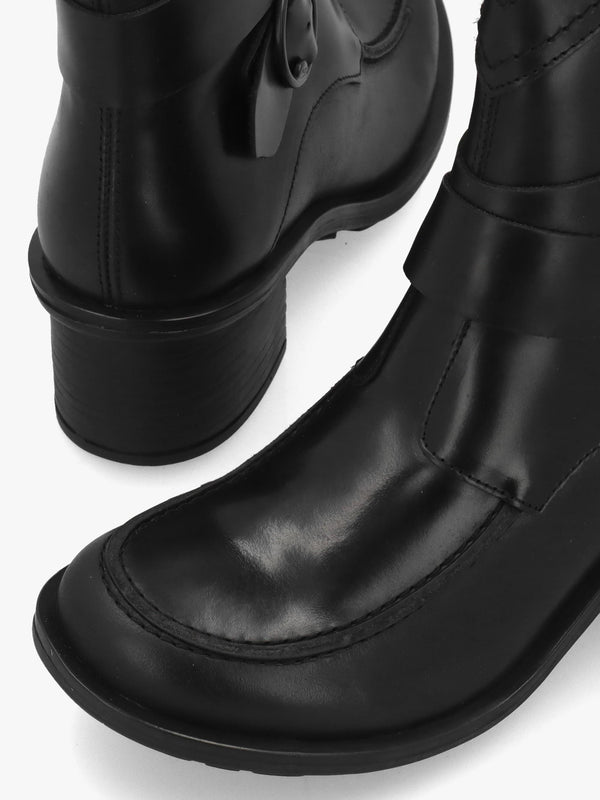 FLY CELK - Black Leather