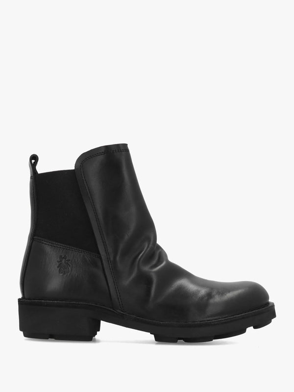 Noux Black Leather Chelsea Boots