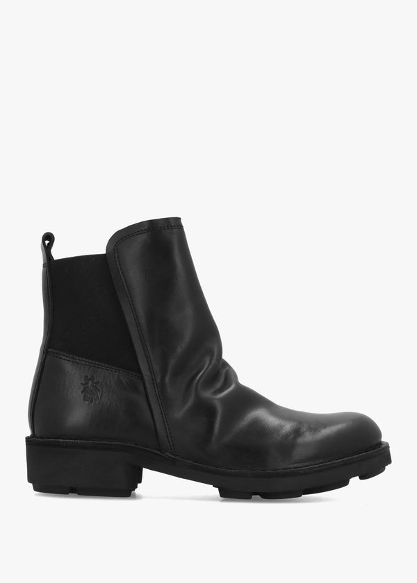 Noux Black Leather Chelsea Boots