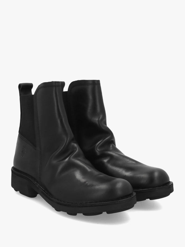 Noux Black Leather Chelsea Boots