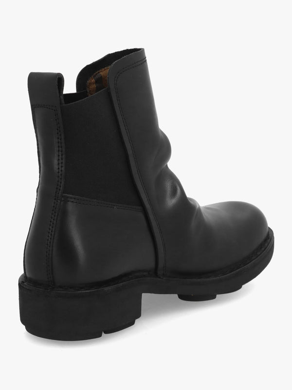 Noux Black Leather Chelsea Boots