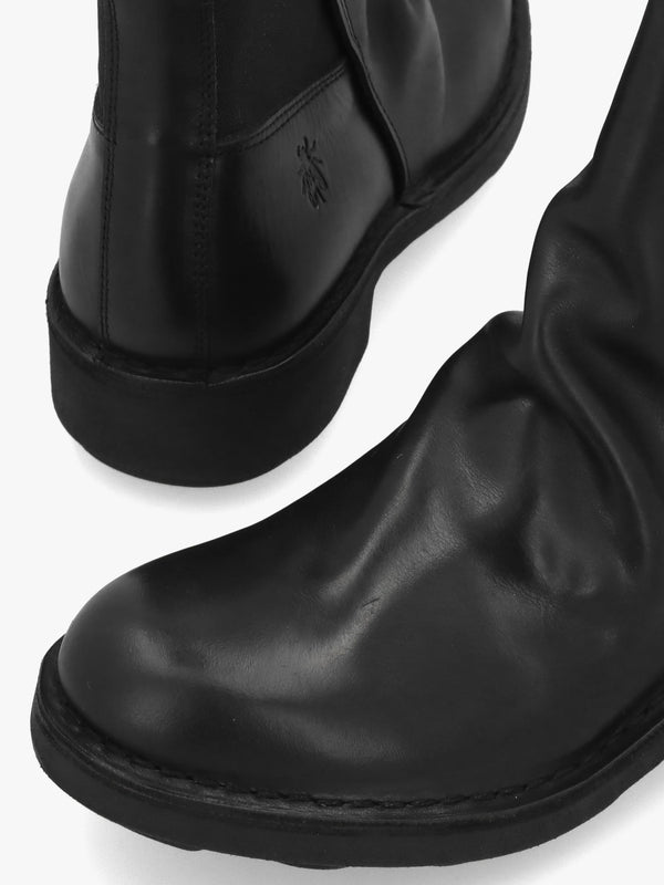 Noux Black Leather Chelsea Boots