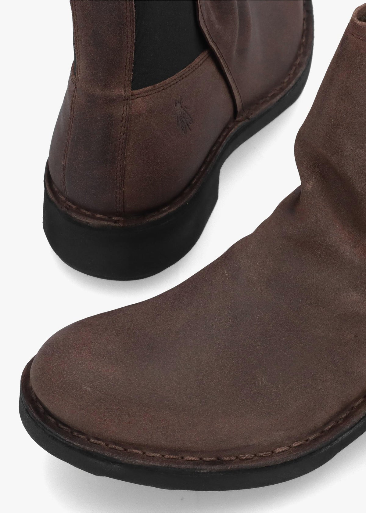 Noux Taupe Antique Suede Leather Chelsea Boots