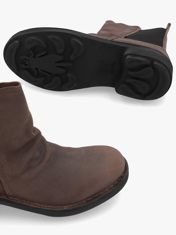 Noux Taupe Antique Suede Leather Chelsea Boots