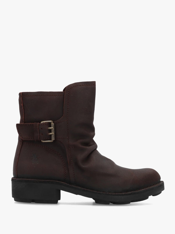 Nury Expresso Antique Suede Leather Ankle Boots