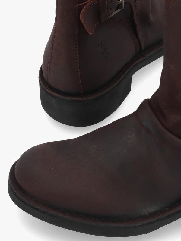Nury Expresso Antique Suede Leather Ankle Boots