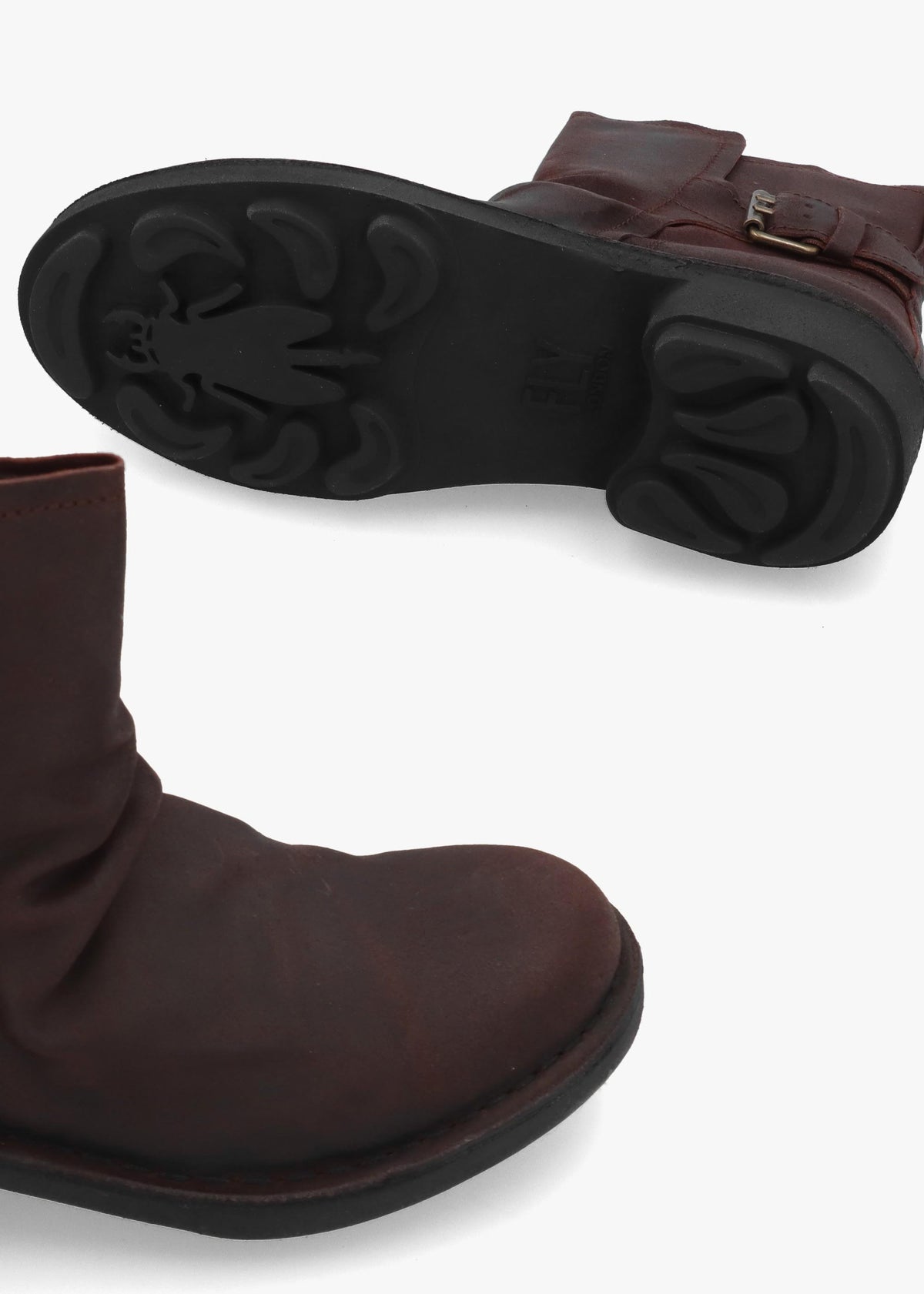 Nury Expresso Antique Suede Leather Ankle Boots
