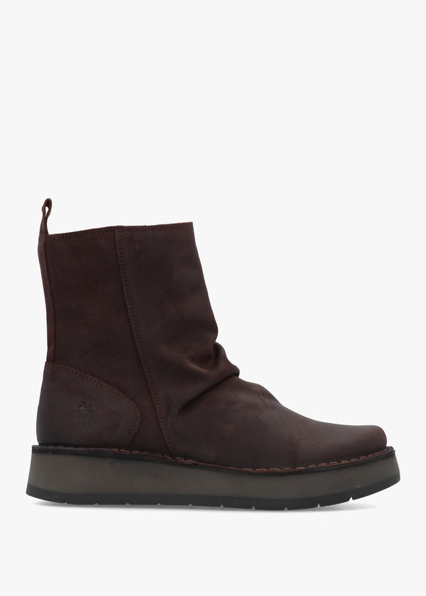 Fly London Reno Expresso Antique Suede Ankle Boots