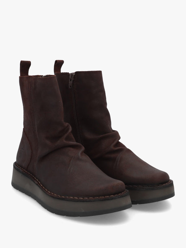 Fly London Reno Expresso Antique Suede Ankle Boots