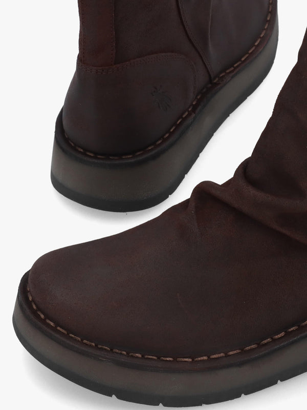 Fly London Reno Expresso Antique Suede Ankle Boots
