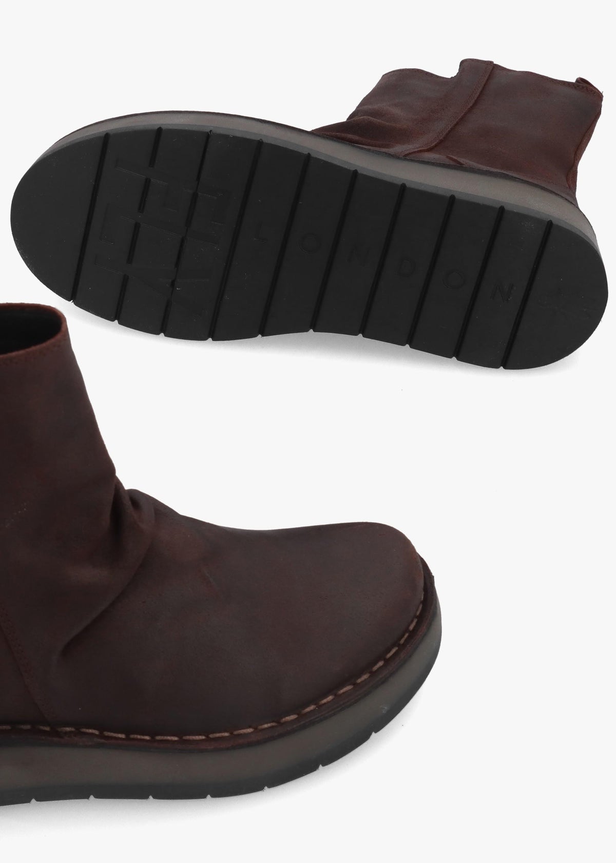 Fly London Reno Expresso Antique Suede Ankle Boots