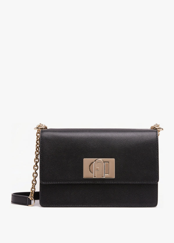 Mini 1927 Ares Black Leather Cross-Body Bag