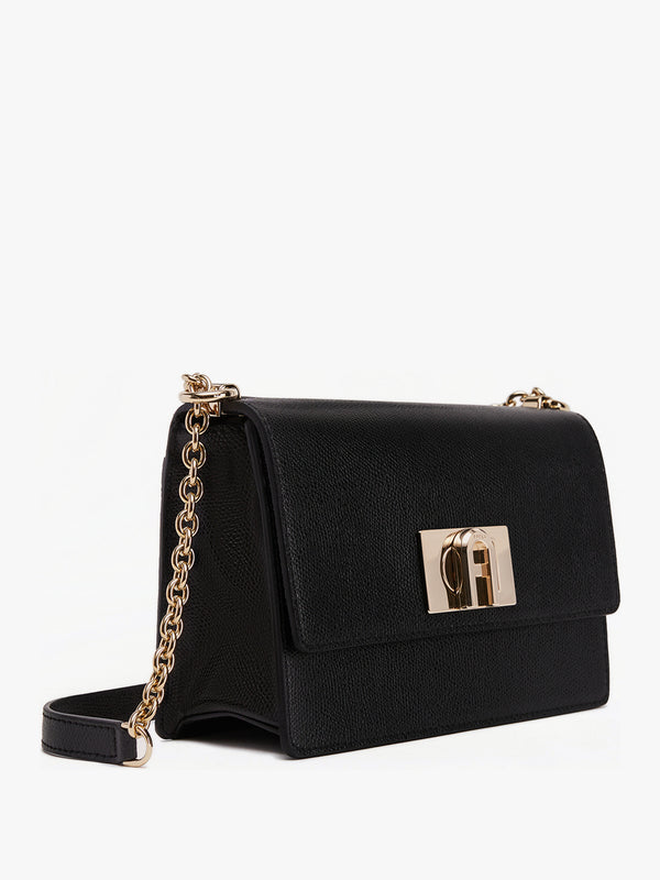 Mini 1927 Ares Black Leather Cross-Body Bag