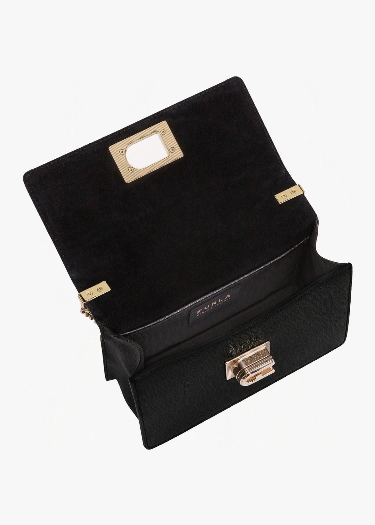 Mini 1927 Ares Black Leather Cross-Body Bag