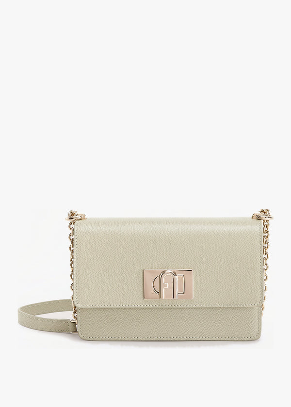 Mini 1927 Ares Grey Leather Cross-Body Bag