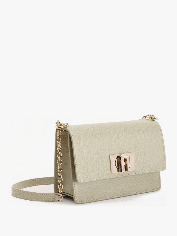 Mini 1927 Ares Grey Leather Cross-Body Bag