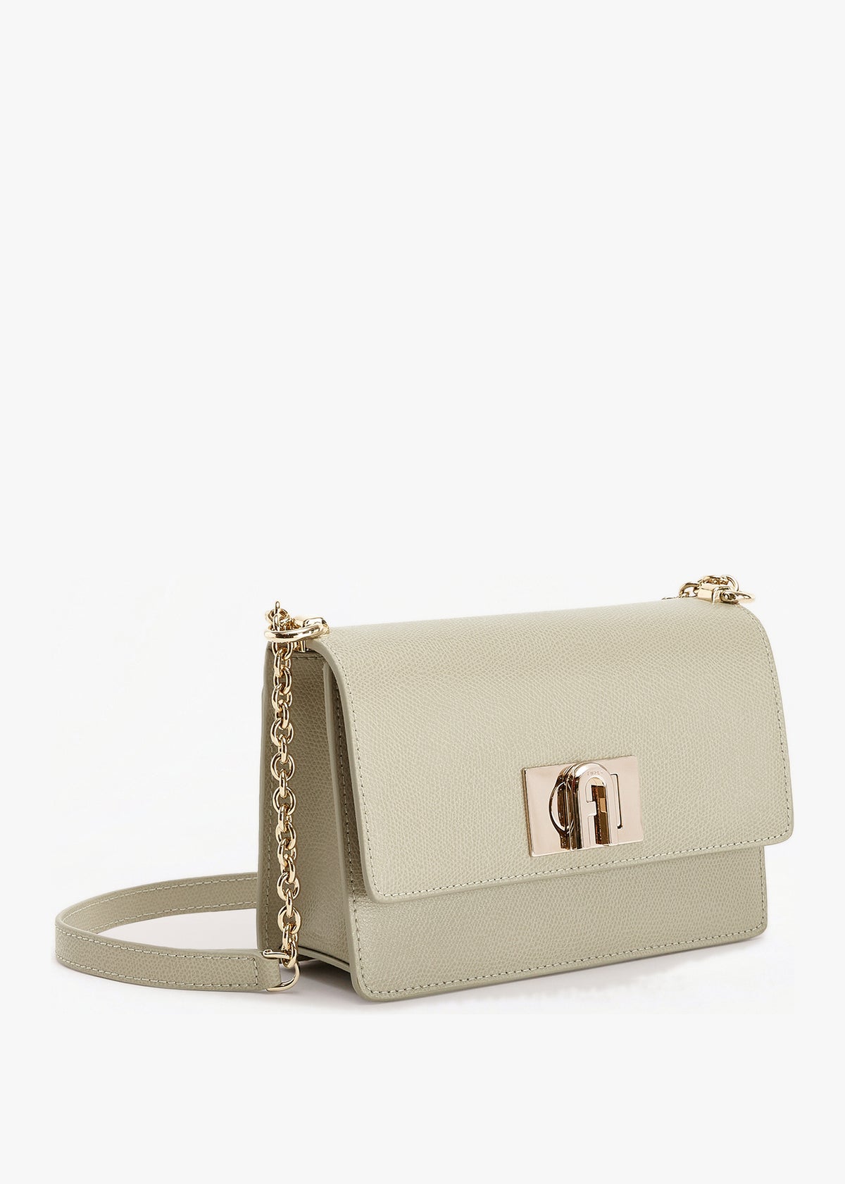 Mini 1927 Ares Grey Leather Cross-Body Bag