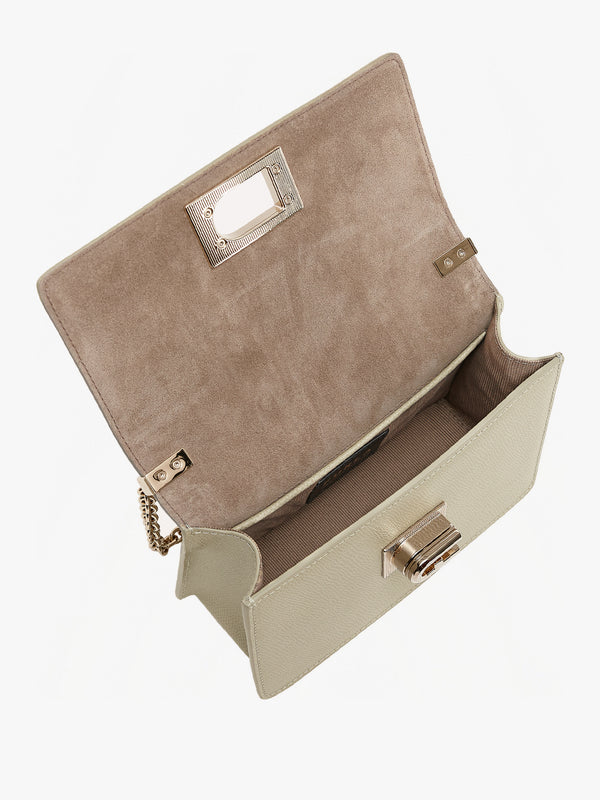 Mini 1927 Ares Grey Leather Cross-Body Bag