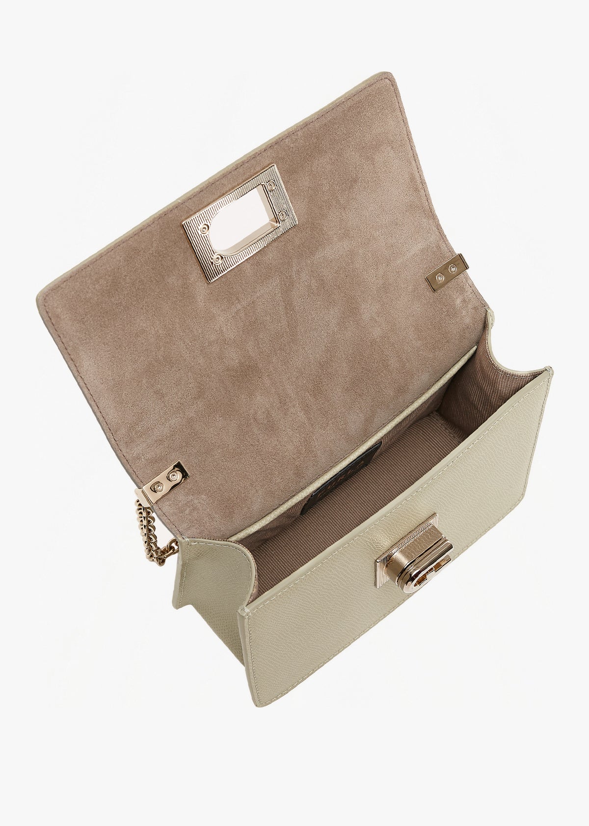 Mini 1927 Ares Grey Leather Cross-Body Bag