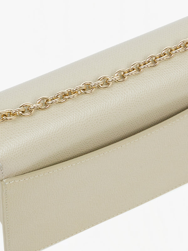 Mini 1927 Ares Grey Leather Cross-Body Bag